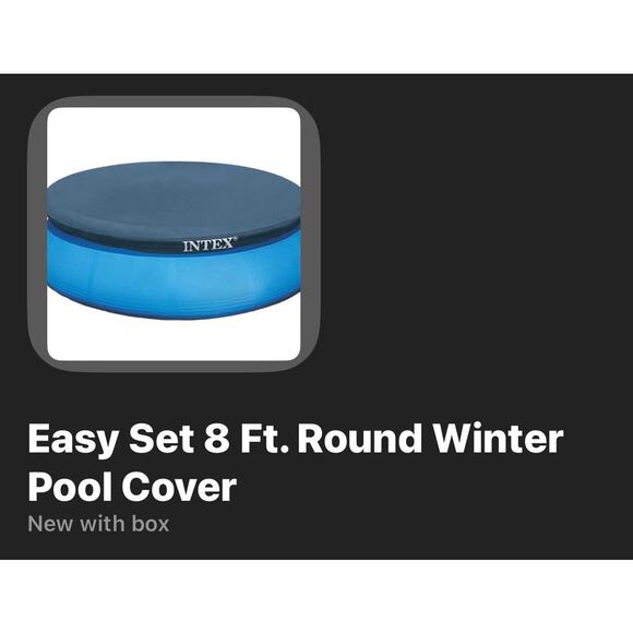 Intex 28020E 8ft. Above Ground Swimming Pool Debris Cover Tarp NEW SEALED BOX - Picture 6 of 6